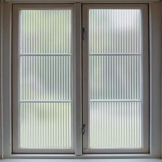 Frosted Vertical Stripe Window Film for Privacy