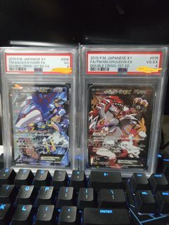 PSA 3/4 Pokemon Double Crisis Groudon/Kyogre card