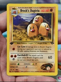 2000 Pokemon Gym Challenge #22 Brock’s Dugtrio First Edition