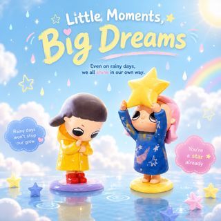 (2 pc) Nyota Growing Up by Your Way Series Figures - Dream + Hi