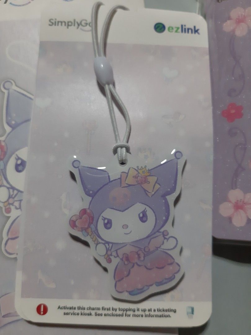BN: Kuromi EZ-Link Card & Sparkly LED Ezcharm Set (Category: Character Goods) located in Singapore. Submitted by ariescookies (Listing ID 1447616418, Image 3). Description: - Latest Kuromi x SG EZ-Link card - Kuromi Sparkly LED SimplyGo Ezcharm - Ideal for daily commuters - Great for collectors - Adorable and functional set - Both have no cash value but can top up & use ie. expire in 3-5 years from 2026 Price is for both aka a set plus a free not