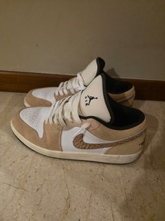 [US11] Air Jordan 1 Low SE 'Brown Elephant/Safari" Sneakers