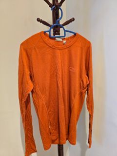 Icebreaker Pure Merino Long Sleeve Shirt Orange