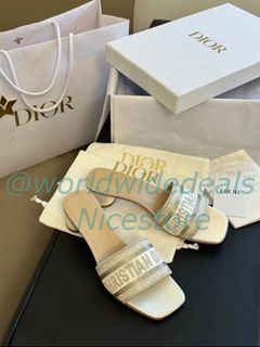 Dior Women's Summer New Arrival Slides – Silk Satin