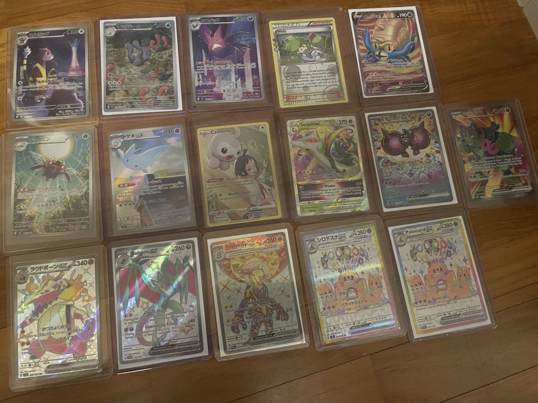 Pokemon / Pokèmon Card V Star / EX / Trainer / Pokemon the movie XY Xernease & Yveltal etc. (Category: Raw Cards) located in Singapore. Submitted by takayoshi_ng (Listing ID 1448260154, Image 1). Description: Pokemon / Pokèmon Trainer (supporter) Volo Set - $30 Cheren Set - $30 Wally set - $20 Paldean studen / Clive / Judge / Opal / Explorer Guide - $5ea Perrin (note: on top there is abit folded when I bought the tin already like that) - $20 JPN 
