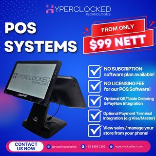 POS System Point of Sale System Cashier Machine POS Machine Point of Sale Machine Cash Register PayNow Integrated POS System Machine Visa Mastercard Amex Paywave Integrated POS System Machine FnB Minimart POS System Table QR Ordering Self Ordering Kiosk
