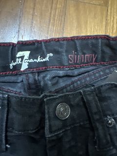 7 For All Mankind Kids Slimmy Jeans Black Size 7
