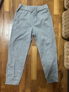Uniqlo AIRism Kids Jogger Pants Light Grey Size 130