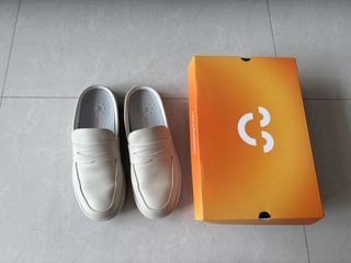 Sunnystep Balance Penny Loafer Mules - Oat Cream Beige (EU 38) slip on