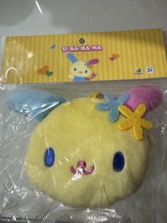 sanrio usahana brand new coin pouch wallet soft toy plush keychain