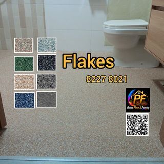 Flakes epoxy/|Toilet floor Anti slip| Free grouting| Toilet Water proofing| Outdoor flakes epoxy| Balcony Flakes epoxy| Toilet walls| Rooftop flakes epoxy| Sand Epoxy| Kitchen floor flakes epoxy| kitchen counter top| Toilet renovation| Tiles overlay/
