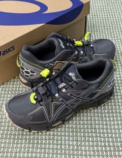 Asics Gel-Kahana 8 Fabric Synthetic Leather Shock-Absorbing Dark Grey