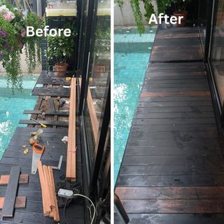 Deck Restoration service/WPC decking
installation&Repair Service/Aluminium
support base/Metal grid/Deck Varnish/
Wooden floor/Outdoor Furniture Varnish/
Planter deck,patio,Poolside/Parquet
Repair/Staining/Balcony/machine
sanding&Varnish/Quick response/