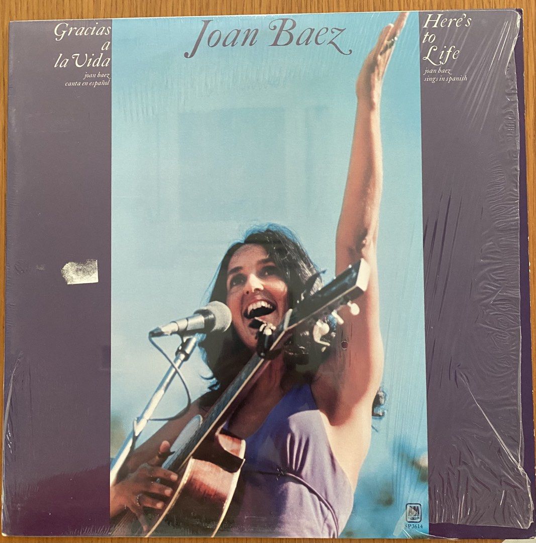 Vinyl / LP: folk - John Baez Gracias à la Vida (Here’s to life), Canadian A&M Press (Category: Vinyls) located in Singapore. Submitted by dlkchang (Listing ID 1455023195, Image 1). Description: In excellent condition. Cover is graded as Near Mint, still in shrink. Vinyl is visually and playgraded as Near Mint. Vinyl has been cleaned. .
