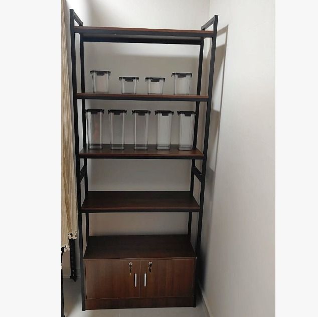 Book Shelf /Modern Simple Bookcase/Storage Cabinet/ Book Cabinet ⭐⭐Free Delivery (Category: Shelves, Cabinets & Racks) located in Singapore. Submitted by home_furnishing (Listing ID 1455234943, Image 3). Description: ❤️❤️Dear Friend! Welcome to the Home Factor Furniture Store！！！ 👍👍Delivery within 3-days 👍👍Cash on delivery or Transfer 🎈🎈Specification Book Shelf Type:JSF Material: 12MM MDF 20*20mm Thick Steel Pipe Height 35-40cm, Can Adjustab
