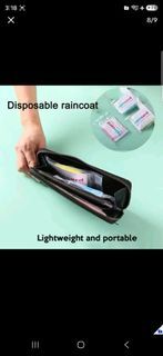 Disposable raincoat portable waterproof pocket size poncho