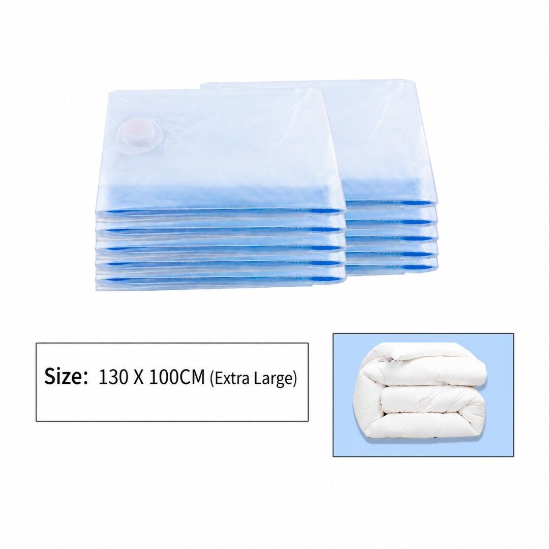 Vacuum bags 100x130cm (Category: Vacuum Cleaner & Housekeeping) located in Singapore. Submitted by adore.tan (Listing ID 1455203466, Image 1). Description: 4 pc available 1pc $1.50 100 x 130cm For bedsheets, cushions etc.