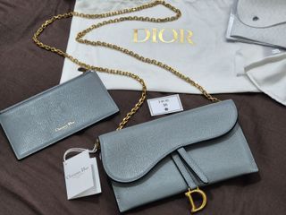 $700 Discount! Brand New DIOR Saddle Handbag with Chain and Removable Zipped Pouch