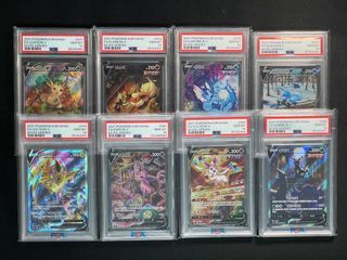 Pokemon TCG Korean Eevee Heroes V Alt Art PSA10 Full Set (Almost sequential)