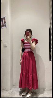 Red Cocktail Maxi Dress