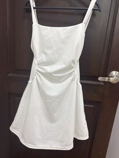 White Cinching Dress