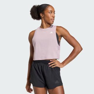 (BRAND NEW IN STOCK) adidas Gym & Training Train Essentials Boxy Workout Tank Top Women Purple