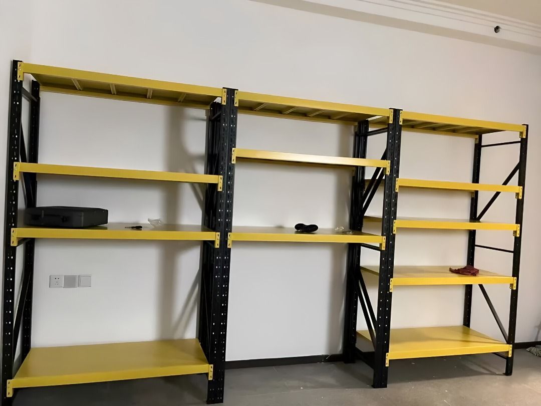 Clothing Display Racks for Stores - Light-Medium 200kg Load, Adjustable Layers for Jackets/Shirts (Category: Shelves, Cabinets & Racks) located in Singapore. Submitted by klrahuhlsa67547 (Listing ID 1455565065, Image 10). Description: "Including delivery and installation services 🔥 Powerful. Strong. Easy to install. Provide us with your floor plan or measurements and we will have a quote ready for you in 10 Minutes ! - Anti Rust - Epoxy Powder C