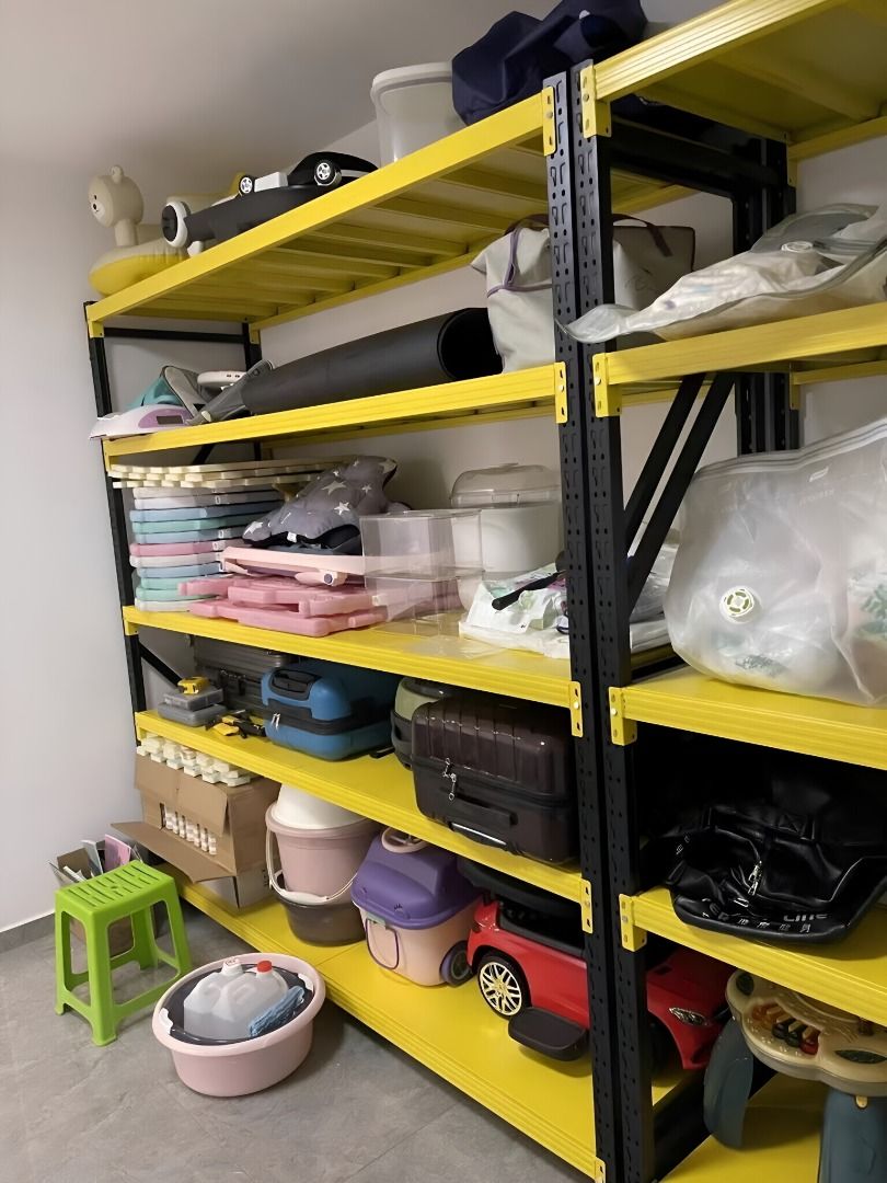 Clothing Display Racks for Stores - Light-Medium 200kg Load, Adjustable Layers for Jackets/Shirts (Category: Shelves, Cabinets & Racks) located in Singapore. Submitted by klrahuhlsa67547 (Listing ID 1455565065, Image 6). Description: "Including delivery and installation services 🔥 Powerful. Strong. Easy to install. Provide us with your floor plan or measurements and we will have a quote ready for you in 10 Minutes ! - Anti Rust - Epoxy Powder Co