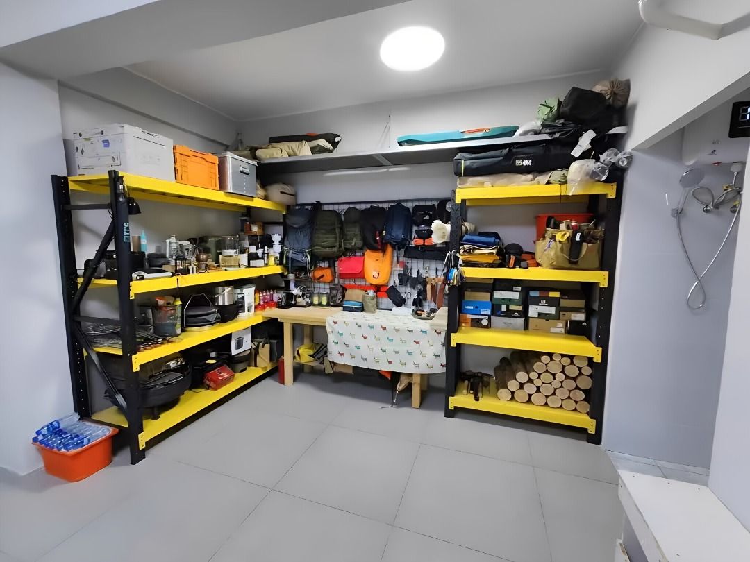 Clothing Display Racks for Stores - Light-Medium 200kg Load, Adjustable Layers for Jackets/Shirts (Category: Shelves, Cabinets & Racks) located in Singapore. Submitted by klrahuhlsa67547 (Listing ID 1455565065, Image 9). Description: "Including delivery and installation services 🔥 Powerful. Strong. Easy to install. Provide us with your floor plan or measurements and we will have a quote ready for you in 10 Minutes ! - Anti Rust - Epoxy Powder Co