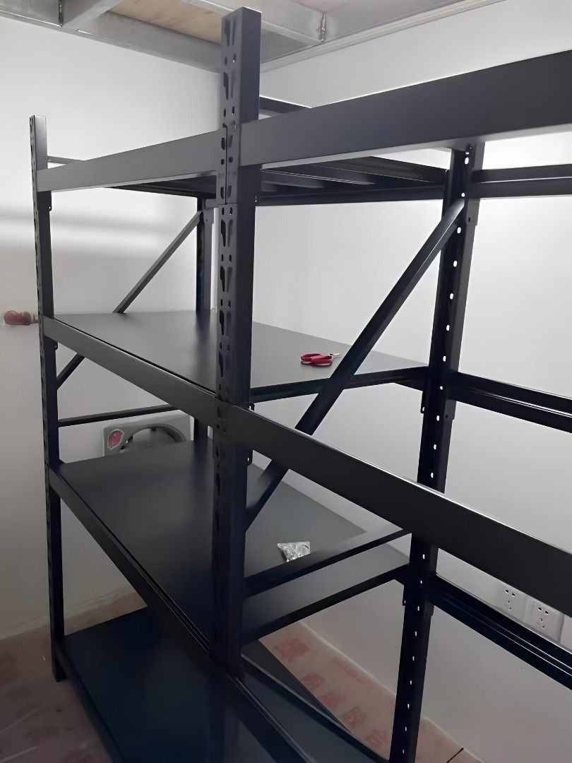 Clothing Display Racks for Stores - Light-Medium 200kg Load, Adjustable Layers for Jackets/Shirts (Category: Shelves, Cabinets & Racks) located in Singapore. Submitted by klrahuhlsa67547 (Listing ID 1455565065, Image 4). Description: "Including delivery and installation services 🔥 Powerful. Strong. Easy to install. Provide us with your floor plan or measurements and we will have a quote ready for you in 10 Minutes ! - Anti Rust - Epoxy Powder Co