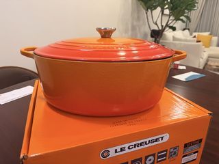 Le Creuset Flame Enamel Cast Iron Dutch Oven 33cm