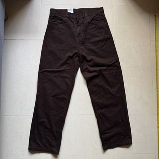 Rare Carhartt WIP Landon Pant Dark Brown jeans trousers pants - W32 w34 32 34 inches sold out collectors casual work travel pants best guy cheap clearance sale 