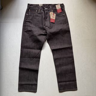 Rare Levi's 501 Brown Original Rigid Shrink-to-Fit denim Jeans W34 L30 34 inches collectors red tab not selvedge Amekaji retro Americana biker rider rocker style best buy cheap clearance sale w32 32 