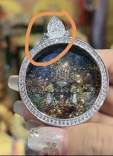 女财神扎基拉姆 Tibetan goddess of wealth buddhist Pendant with Vajra Symbol