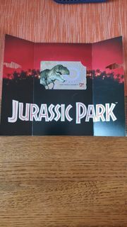 Vintage 1992 JURASSIC PARK promotional phone card