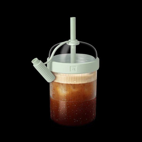 BNIB Nespresso Travel Tumbler (spillproof cold cup!!) Aquamarine (Category: Water Bottles & Tumblers) located in Singapore. Submitted by strawberryapplepie (Listing ID 1455951478, Image 1). Description: Brand new in box TikTok viral Nespresso Travel Tumbler (for cold drinks) in Aquamarine 540ml Spill proof RTP $50.