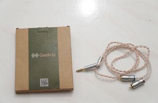 GEEKRIA 4.4mm Balanced to Dual RCA Audio Cable, OCC Copper Silver-Plated, HiFi Stereo Interconnect for DAC AMP Amplifier (1m)