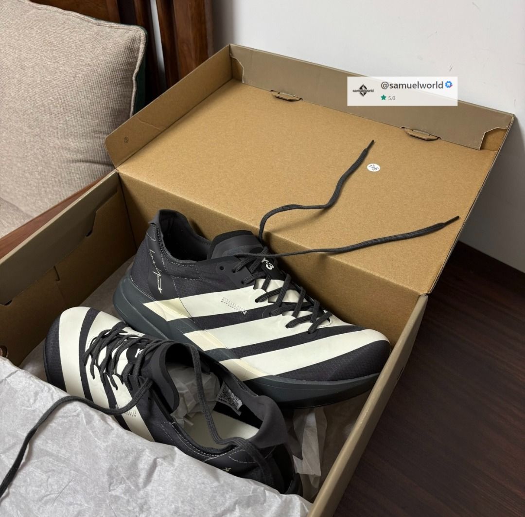 Y-3 × adidas Adios Pro 4.0 Minimalist & Comfortable Running Shoes Black White (Category: Sneakers) located in Singapore. Submitted by samuelworld (Listing ID 1456109910, Image 2). Description: ✅ Full range of men’s & women’s sizes available ✅ Brand new, authentic, original packaging ✅ Real product photos provided ✅ 24/7 online service, feel free to consult ✅ For more styles, please send us a private me.