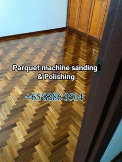 ⚡Parquet polishing | parquet floor Singapore|Door frame Varnish|Glossy finish |Wooden & vinyl repair & installation|Hole and water damaged | Parquet Repair Polish|Furniture Polishing |Waterproof|Marble polish|deck repair|HDB,Condo|Sanding Machine