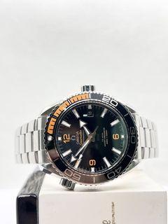 Pre Owned Omega Seamaster Planet Ocean 215.30.44.21.01.002 Black Dial Automatic Steel Casing Bracelet ( May 20 )