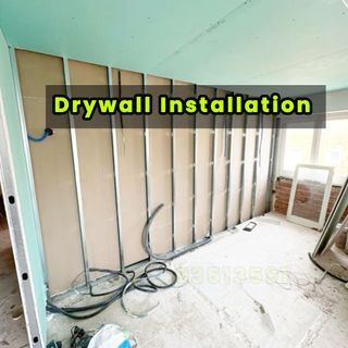 wall partition / partition wall / room partition / false ceiling / partition / renovation contractors / hacking services / contractor / painting service / room painting  / bto / limewash / partition divider