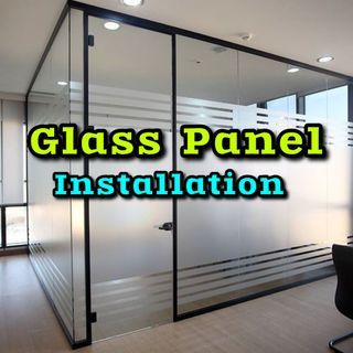 🔥 Up to 65% off 🔥 Glass panel installation/Glass door install/ Shower glass Install/ glass swing door/Auto glass door systems/ privacy film glass/Office partition/ Gypsum board installation /partition wall installation/commercial area, office partition.