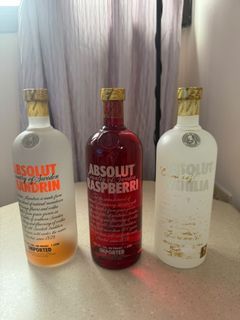 Absolut Vodka - Mandarin, Raspberry, Vanilla (3 x 1L)