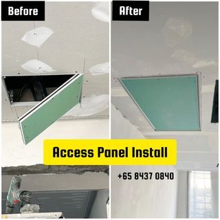 Access panel install, boxup,Partition,touch up plaster,plastering service,painting,pelmet install,curve wall install,door install,electric works,drywall install, contractors,Partition divider,false ceiling,