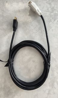 HDMI to DVI-D conversion cable (with a gold-plated DVI-D dual-link/single-link
