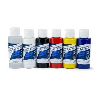 Pro-Line RC Lexan Bodyshell Airbrush Paint - Primary Color Set of 6