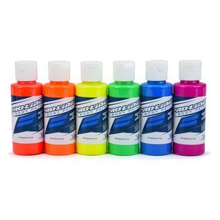 Pro-Line RC Lexan Bodyshell Paint Fluorescent Color Set of 6