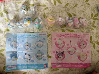 Sanrio Japan authentic angel series 1 and 2 keychain pink and blue angels hello kitty Cinnamoroll hangyodon Kuromi pompompurin tuxedo Sam corocorinrin