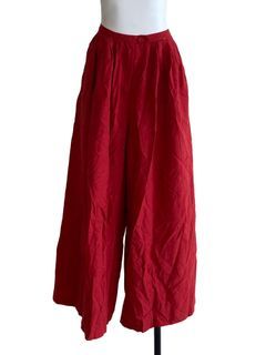 The Editor's Market Red Pleated Palazzo Pants #crssale
