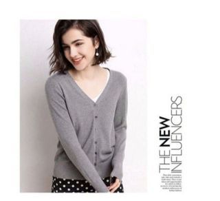 Grey Cashmere Open Cardigan NEW - Size XL